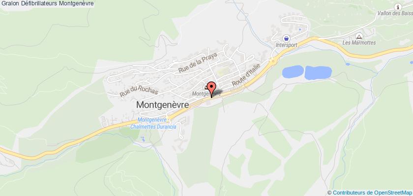 plan défibrillateurs Montgenèvre
