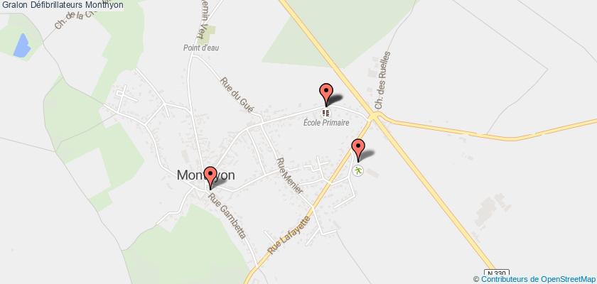 plan défibrillateurs Monthyon