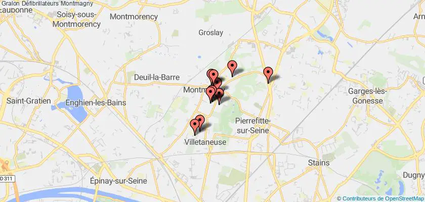 plan défibrillateurs Montmagny