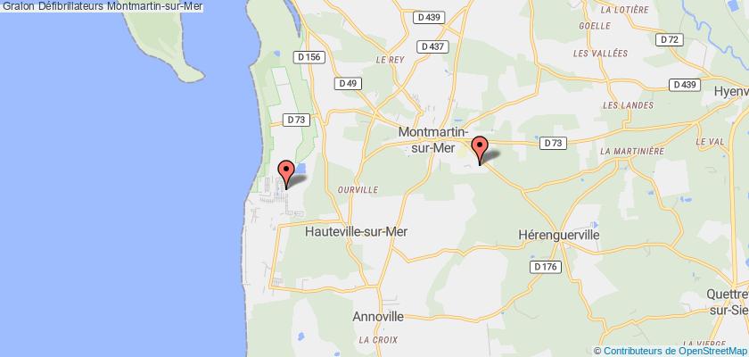plan défibrillateurs Montmartin-sur-Mer