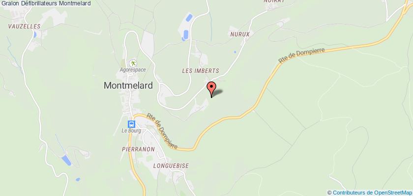 plan défibrillateurs Montmelard