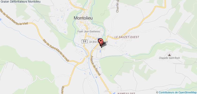 plan défibrillateurs Montolieu