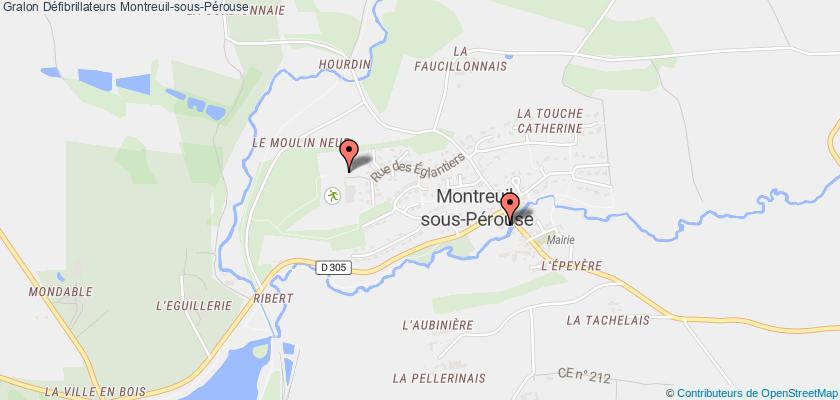 plan défibrillateurs Montreuil-sous-Pérouse