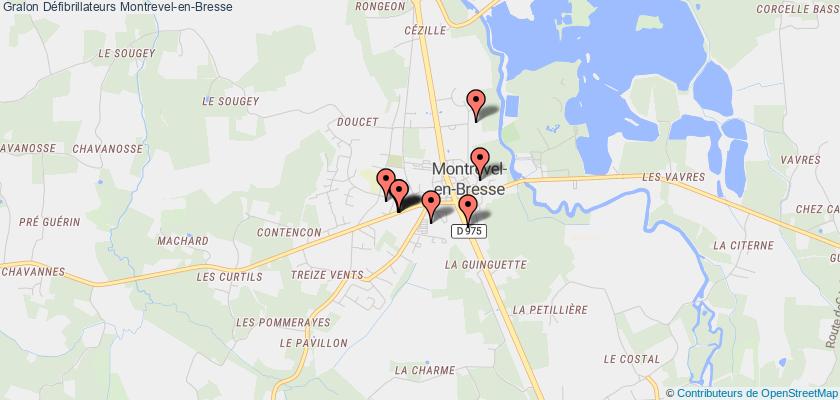 plan défibrillateurs Montrevel-en-Bresse