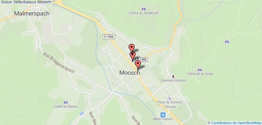 plan défibrillateurs Moosch