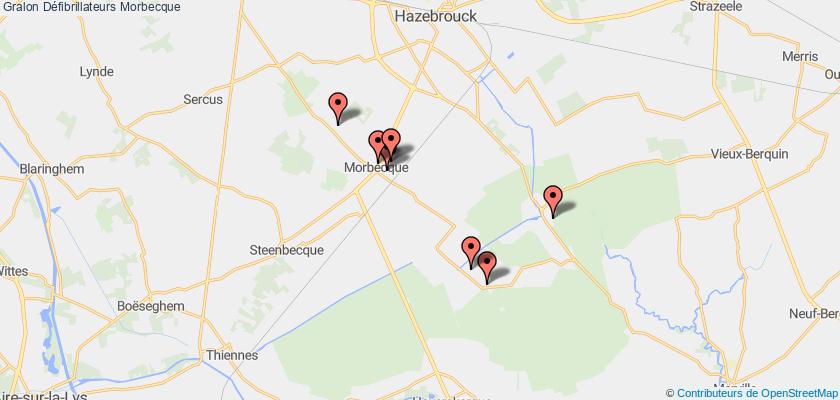 plan défibrillateurs Morbecque