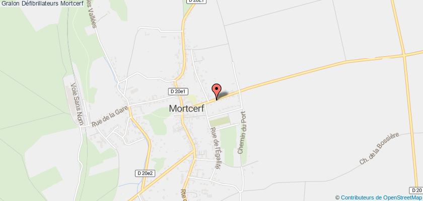 plan défibrillateurs Mortcerf