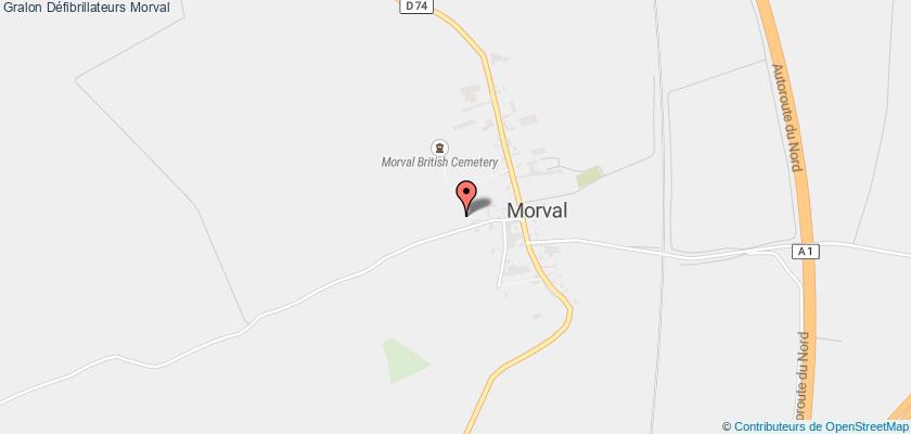 plan défibrillateurs Morval
