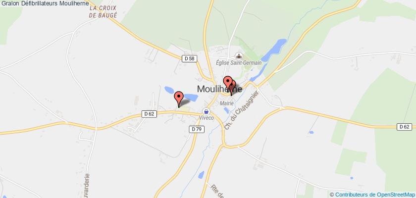 plan défibrillateurs Mouliherne