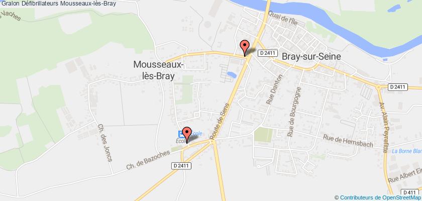 plan défibrillateurs Mousseaux-lès-Bray