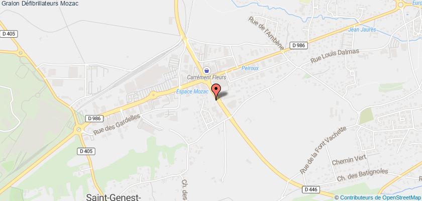 plan défibrillateurs Mozac