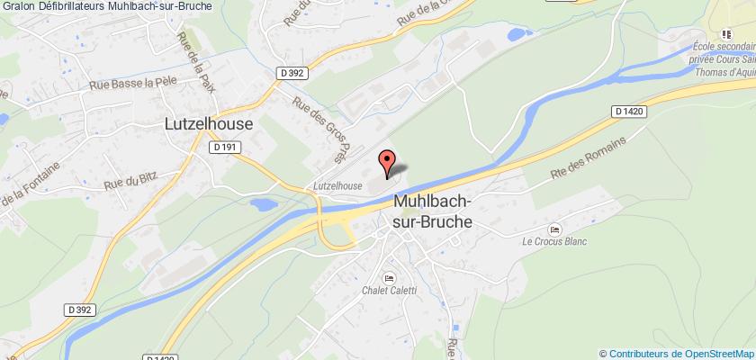 plan défibrillateurs Muhlbach-sur-Bruche