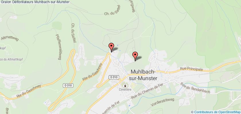 plan défibrillateurs Muhlbach-sur-Munster