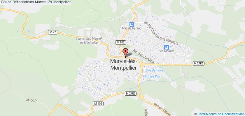 plan défibrillateurs Murviel-lès-Montpellier