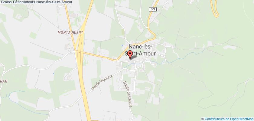 plan défibrillateurs Nanc-lès-Saint-Amour