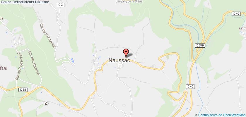 plan défibrillateurs Naussac
