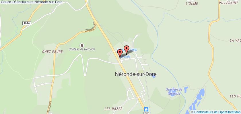 plan défibrillateurs Néronde-sur-Dore