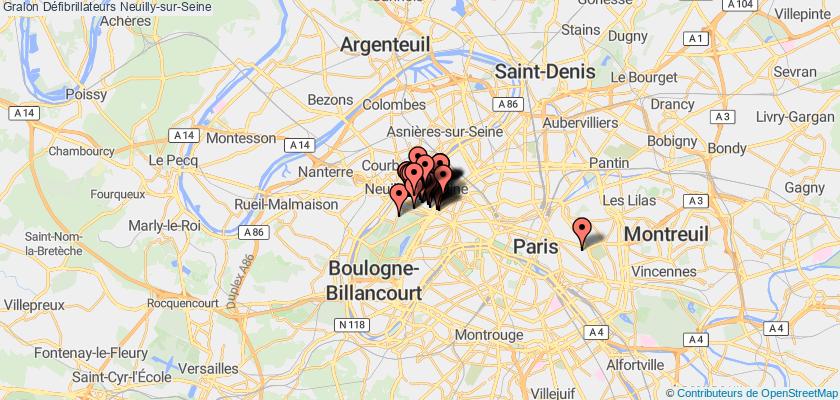plan défibrillateurs Neuilly-sur-Seine