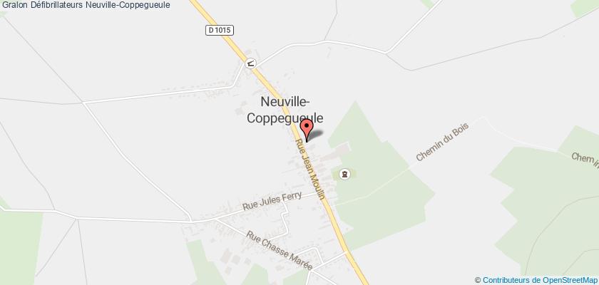 plan défibrillateurs Neuville-Coppegueule