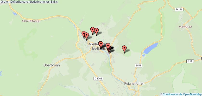 plan défibrillateurs Niederbronn-les-Bains