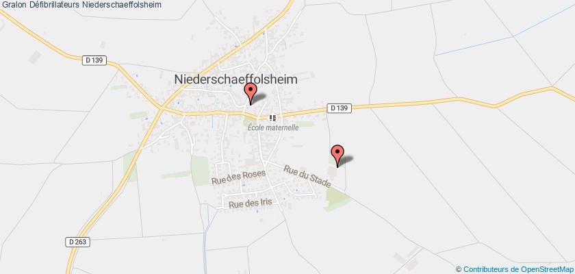 plan défibrillateurs Niederschaeffolsheim