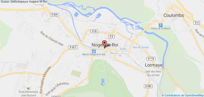 plan défibrillateurs Nogent-le-Roi