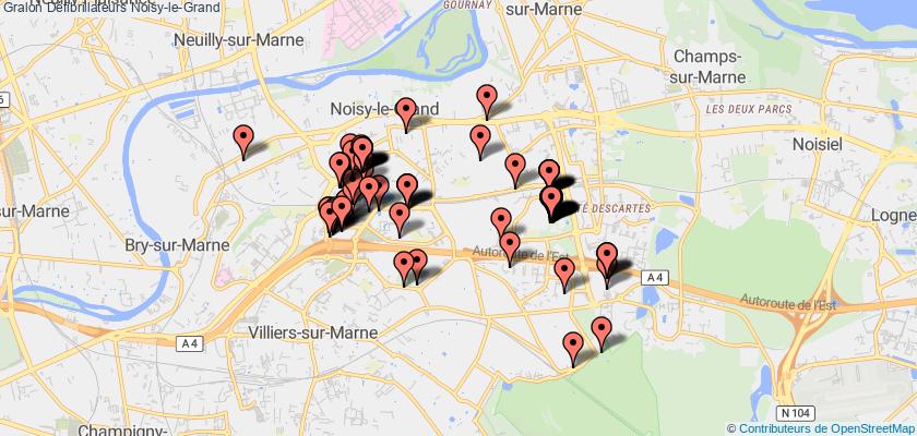 plan défibrillateurs Noisy-le-Grand