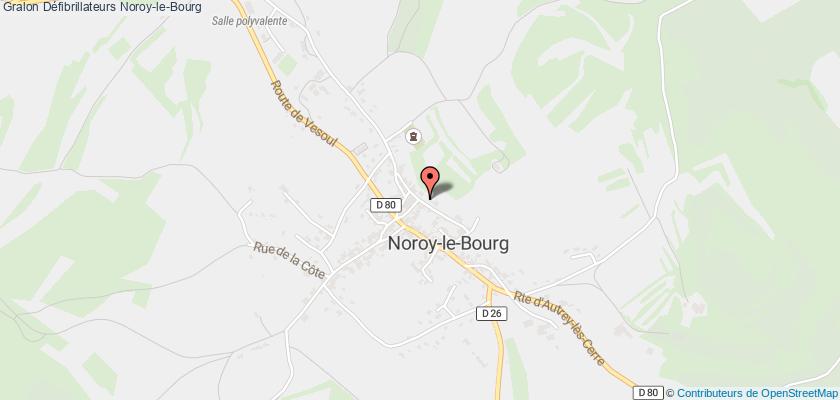 plan défibrillateurs Noroy-le-Bourg