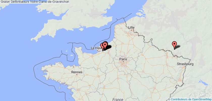 plan défibrillateurs Notre-Dame-de-Gravenchon