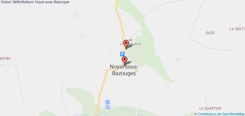 plan défibrillateurs Noyal-sous-Bazouges