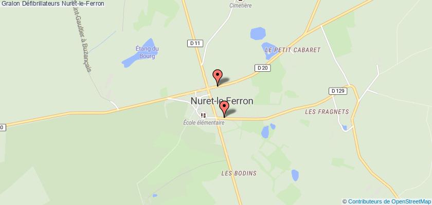 plan défibrillateurs Nuret-le-Ferron