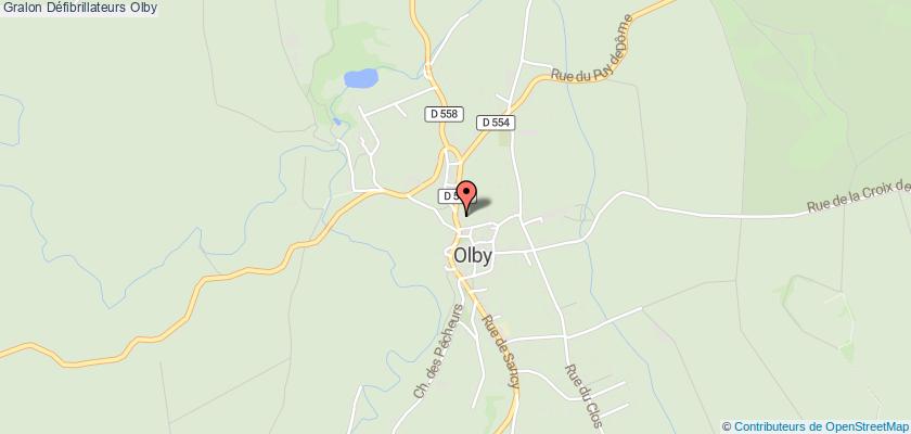 plan défibrillateurs Olby