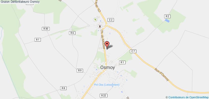 plan défibrillateurs Osmoy