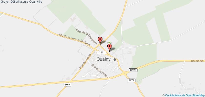 plan défibrillateurs Ouainville