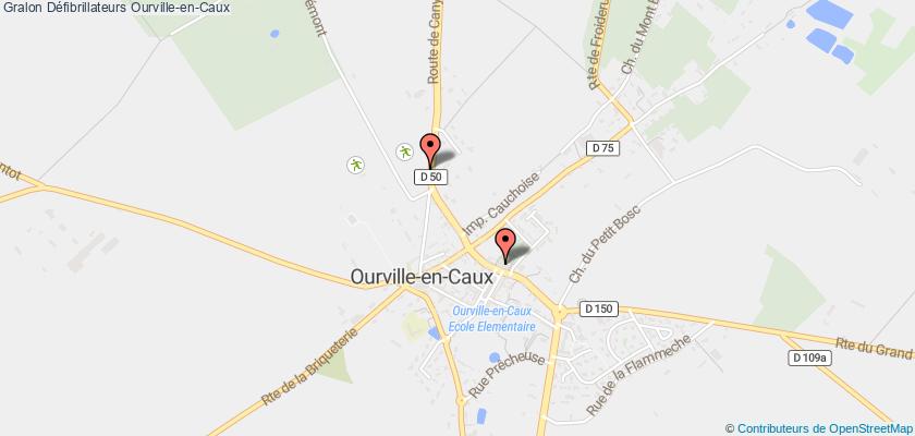 plan défibrillateurs Ourville-en-Caux