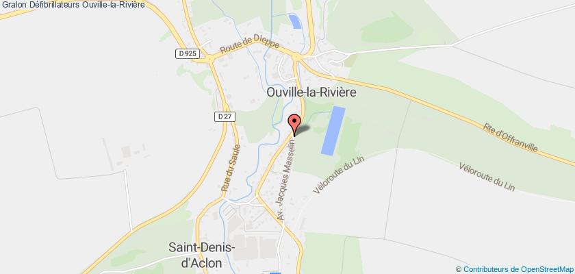 plan défibrillateurs Ouville-la-Rivière