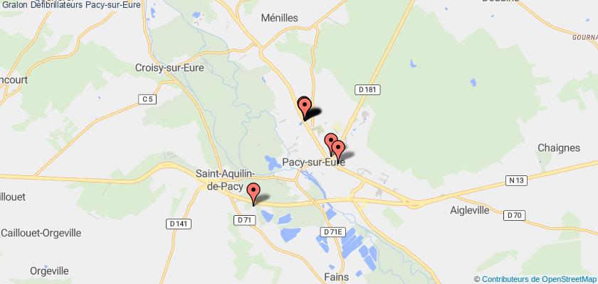 plan défibrillateurs Pacy-sur-Eure
