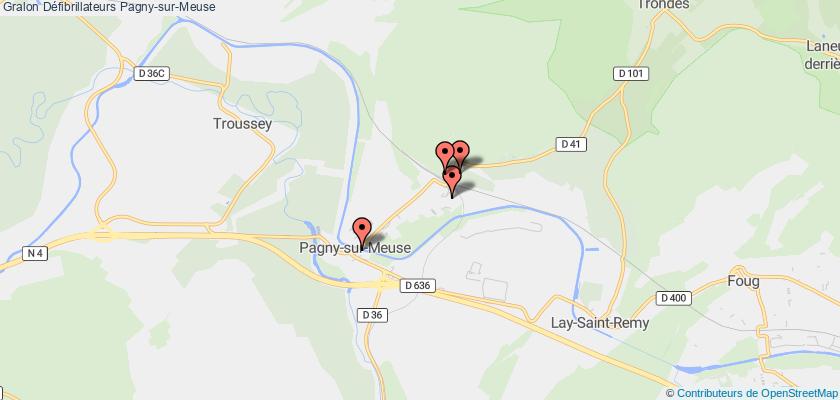 plan défibrillateurs Pagny-sur-Meuse