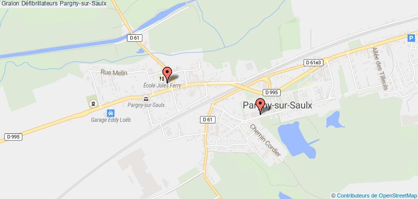plan défibrillateurs Pargny-sur-Saulx