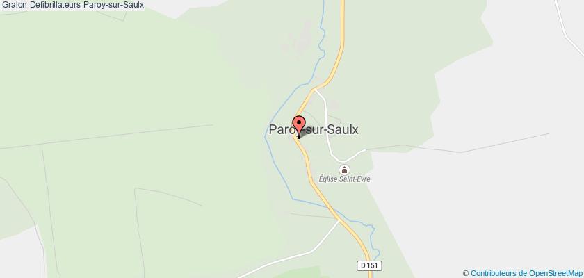 plan défibrillateurs Paroy-sur-Saulx
