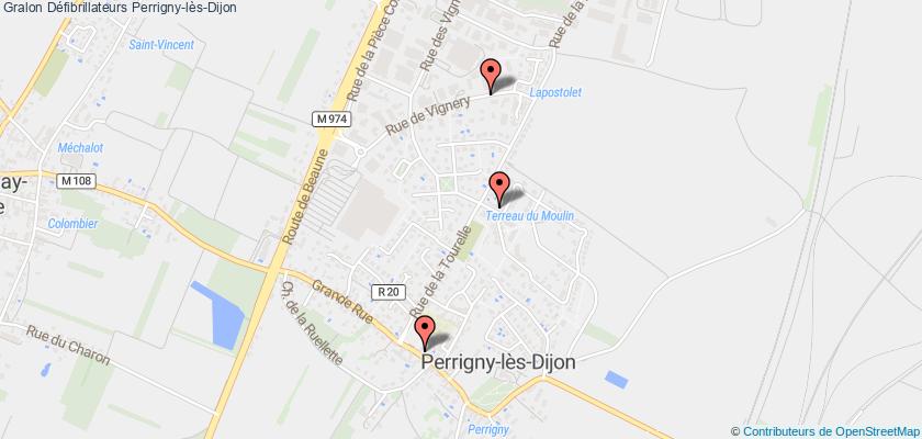 plan défibrillateurs Perrigny-lès-Dijon