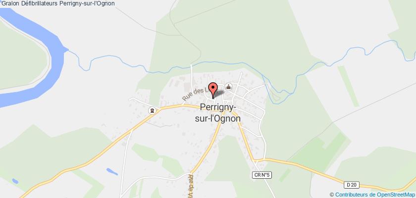 plan défibrillateurs Perrigny-sur-l'Ognon