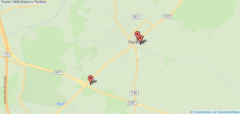 plan défibrillateurs Perthes