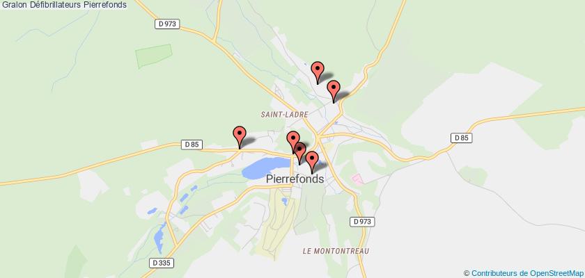 plan défibrillateurs Pierrefonds