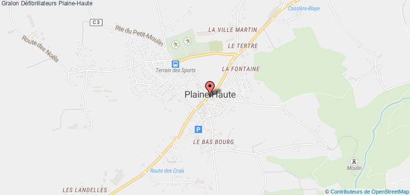 plan défibrillateurs Plaine-Haute
