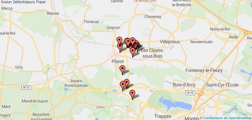 plan défibrillateurs Plaisir