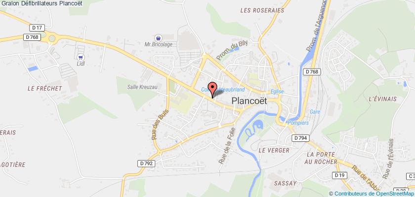 plan défibrillateurs Plancoët