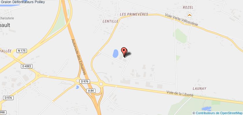 plan défibrillateurs Poilley