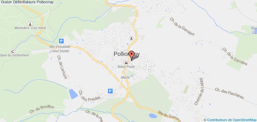 plan défibrillateurs Pollionnay
