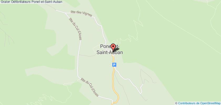 plan défibrillateurs Ponet-et-Saint-Auban